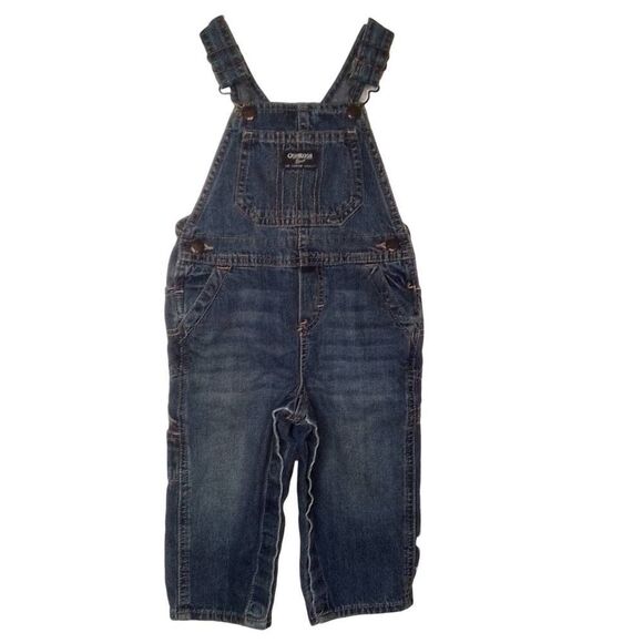 OshKosh B'Gosh Denim Overalls Size 18 mo. - Picture 2 of 7